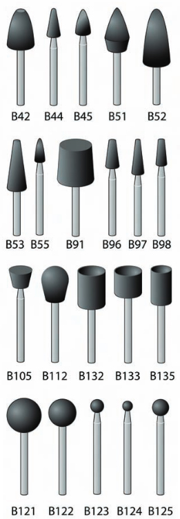 Mounted Points - "B" Shape | EDM Sales & Supplies, Inc.